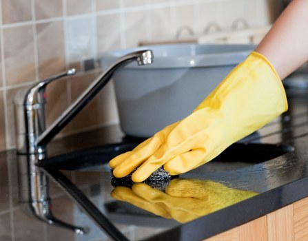 Deep cleaning tools prepared for a cleaner in Kingston