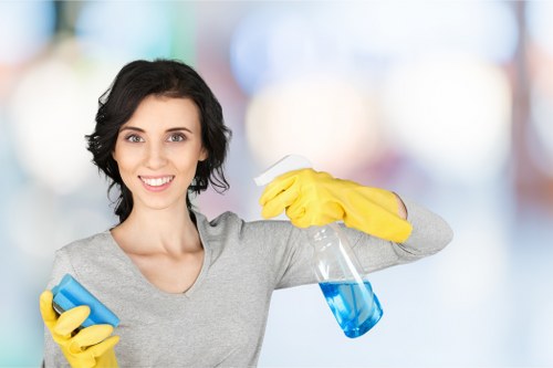 Kitchen appliance cleaning with safety and waste handling compliance