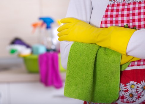 Office cleaners in Kingston maintaining a neat commercial workspace