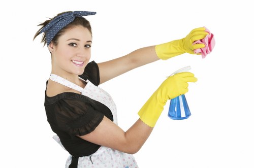 Deep cleaning professional refreshing a Kingston property interior
